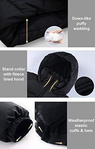 SOLOCOTE Girls Winter Coats Heavyweight Mediun Length Warm J...