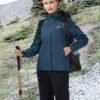 Pioneer Camp Women's Rain Jacket with Hood Waterproof Windbr...