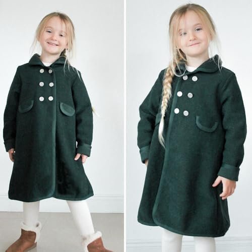 Simplee kids Girls Dress Coat Lapel Button Winter Jackets Co...