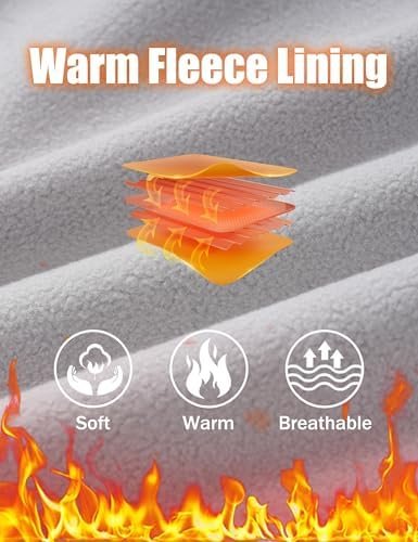 MAGCOMSEN Women's Long Fleece Lined Jackets Warm Winter Wind...