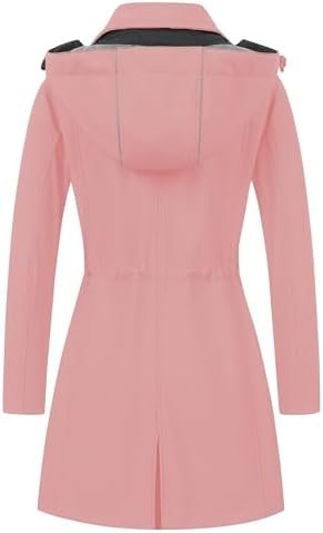 CREATMO US Women's Lightweight Waterproof Long Softshell Tac...