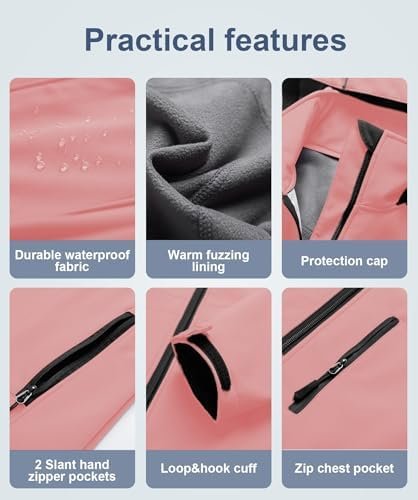 CREATMO US Women's Lightweight Waterproof Long Softshell Tac...