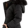 FARVALUE Girls' Winter Coats Fur Hooded Warm Puffer Jacket C...