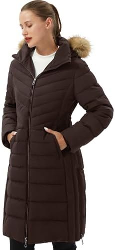 Pioneer Camp Women's Winter Coats Warm Thicken Long Puffer J...