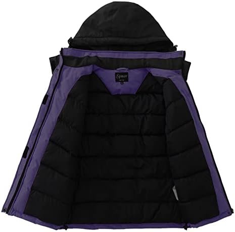 Spmor Women's Waterproof Ski Jacket Hooded Snowboard Coat Wa...