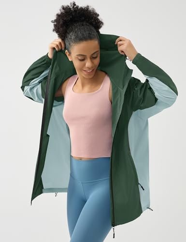 LOMON Lightweight Active Rain Jacket Hooded Water Resistant ...