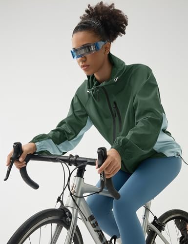 LOMON Lightweight Active Rain Jacket Hooded Water Resistant ...