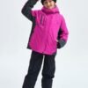 GEMYSE Girl's Waterproof Ski Snow Jacket Fleece Windproof Wi...
