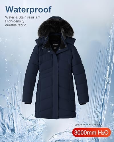 Girl's Winter Coats Kids Waterproof Long Puffer Jacket Thick...