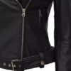 Blingsoul Asymmetrical Lambskin Leather Jacket Women - Class...