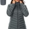 ANOTHER CHOICE Women Puffer Jacket Hooded Warm Lightweight P...