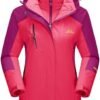 MAGCOMSEN Women's 3-in-1 Winter Coats Snow Ski Jacket Waterp...