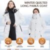 IKAZZ Women's Winter Coats, Thickened Warm Insulated Vegan D...