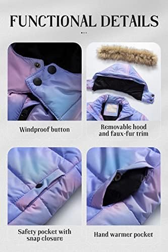 Chrisuno Girl's Water Resistant Winter Coats Warm Fleece Lin...