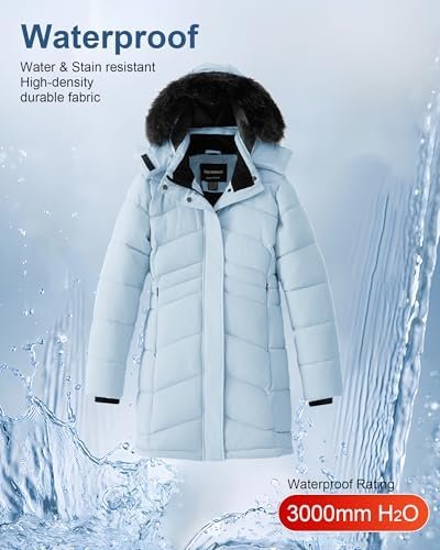 Girl's Winter Coats Kids Waterproof Long Puffer Jacket Thick...