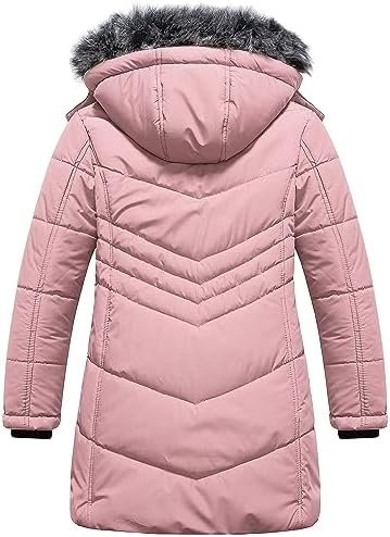 Pursky Girls' Warm Winter Coat Long Parka Fleece Lined Water...