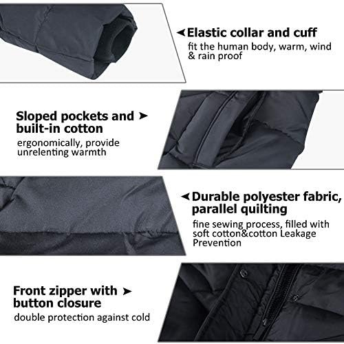 BINACL Women's Winter Warm Thicken Long Outwear Pockets Coat...