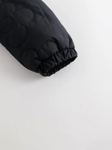 marc & janie Girls Peter Pan Collar Quilted Jacket Long Slee...