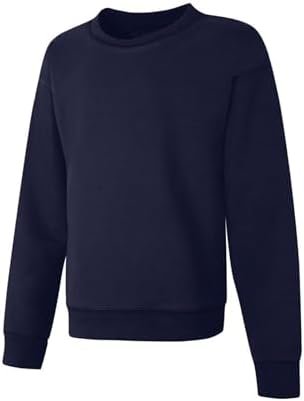 Hanes Girls' Ecosmart Crewneck Sweatshirt, Soft Midweight Fl...