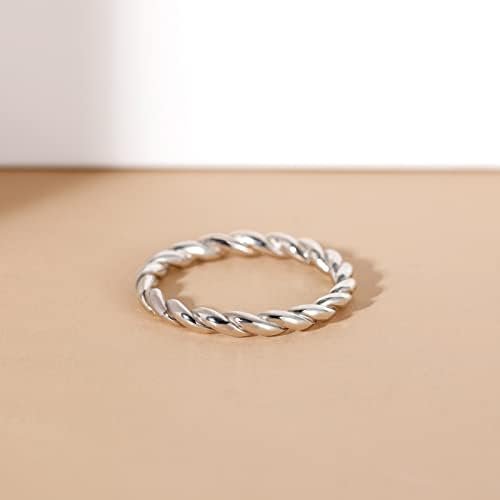 EAMTI 925 Sterling Silver Celtic Knot Ring Simple Criss Cros...