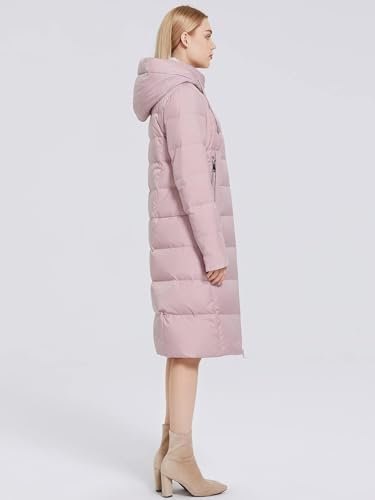 Women's Long Puffer Jacket Casual Zip Up Quilted Hooded Thic...