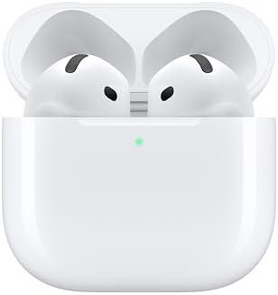 Apple AirPods 4 Wireless Earbuds, Bluetooth Headphones, Pers...