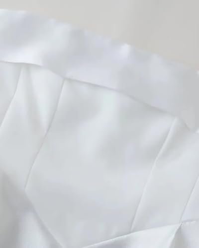 Strapless Short Wedding Dresses for Bride A Line Bridal Show...