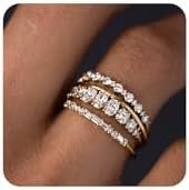 TOBENY Stackable Gold Rings for Women Non Tarnish Dainty 14K... TOBENY Stackable Gold Rings for Women Non Tarnish Dainty 14K...