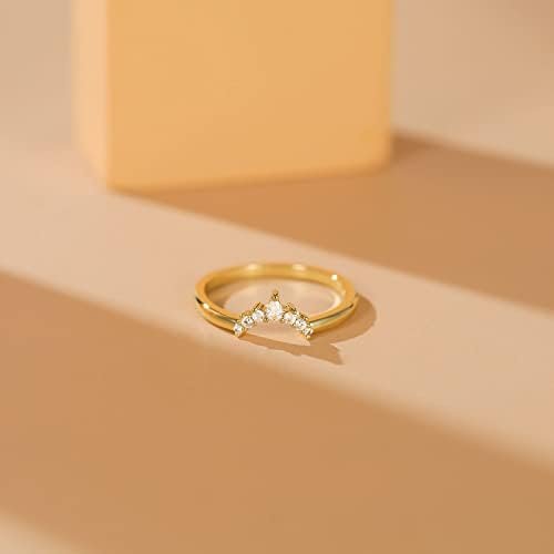 Mameloly Wedding Bands for Women Pear & Round Shaped CZ Cubi...