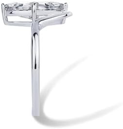 PAVOI 14K Gold Plated Marquise 1.5CT Cubic Zirconia Fake Bri...