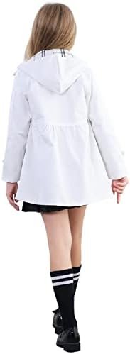 Betusline Girl's Single Breasted Trench Coat Dress Coat Oute...
