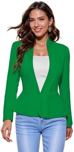 Hybrid & Company Women's Casual Work Office Elegant Open Fro...