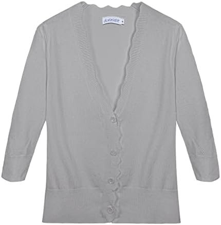 Women's Short Sleeve Cropped Cardigan Button Down Sweater Li...
