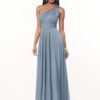 One Shoulder Bridesmaid Dresses for Women Long Prom Dress wi...