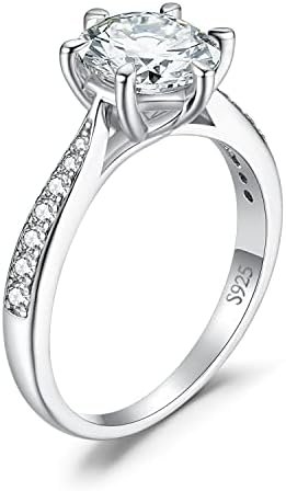 JewelryPalace Classic 1ct 2ct 3ct Cubic Zirconia Solitaire E...