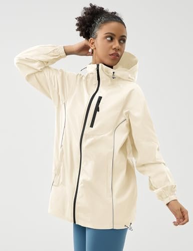 LOMON Lightweight Active Rain Jacket Hooded Water Resistant ...