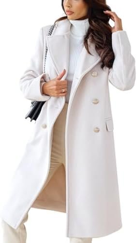 CHARTOU Women's Winter Jacket Double-Breasted Wool Blend War... CHARTOU Women's Winter Jacket Double-Breasted Wool Blend War...