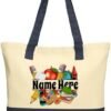 Personalized Teacher Tote Bag - Teacher Bag Daily Use - Teac...