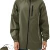 LOMON Lightweight Active Rain Jacket Hooded Water Resistant ...
