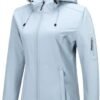 Outdoor Ventures Women's Softshell Jacket with Hood Fleece L...