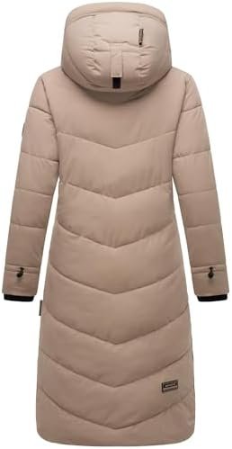 Marikoo Women's Long Quilted Jacket for Winter | Puffy Winte...