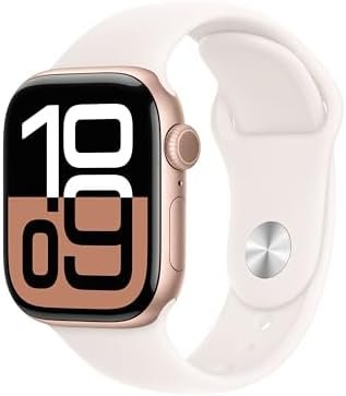 Apple Watch Series 10 [GPS 42mm case] Smartwatch with Rose G...