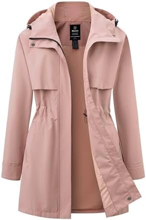 wantdo Women's Lightweight Rain Jackets Waterproof Long Rain... wantdo Women's Lightweight Rain Jackets Waterproof Long Rain...
