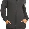 Locryz Women's Casual Pockets Zip Up Hoodies Fleece Tunic Sw...