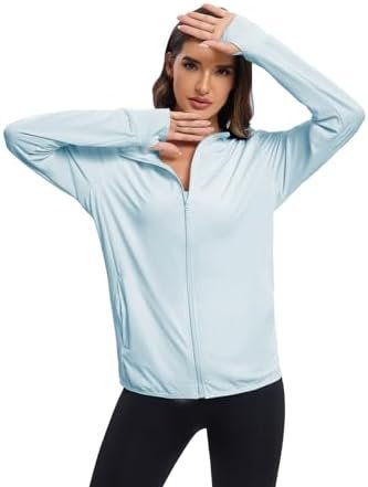 Women's Sun Protection Jacket UPF 50+ Full Zipper Long Sleev...