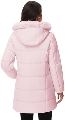 YUCOLEN Womens Winter Parka Coat Warm Thicken Jacket Down Pu...