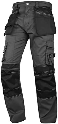 FASHIO FF Men's Cordura Work Pants Tactical Trousers with Ut... FASHIO FF Men's Cordura Work Pants Tactical Trousers with Ut...