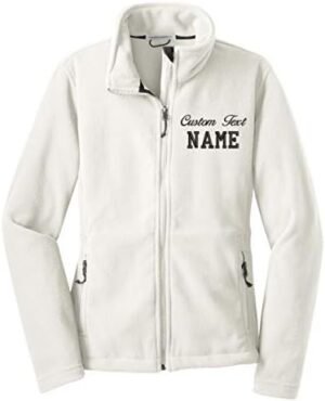 INK STITCH Women L217 Custom Stitching Embroidery Fleece Jac... INK STITCH Women L217 Custom Stitching Embroidery Fleece Jac...