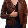 Women's Lamb Leather Jacket Classic Biker Style, Perfecto De...