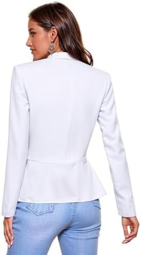 Hybrid & Company Women's Casual Work Office Elegant Open Fro...